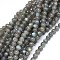 Natural Labradorite Beads Strands, Grade A, Round, 6mm, Hole: 0.8mm, about 64~69pcs/strand, 15.5~16.3 inch(39.5~41.5cm)