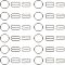 180Pcs 3 Styles Zinc Alloy Slider Buckles, Adjustable Buckle Fasteners, for Strap Leathercraft Bag Belt, Platinum, 17x10x1.1mm