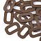 PU Leather Pendants, Oval, Hollow, Peru, 43x27.5x3mm, Hole: 2mm