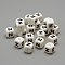 Food Grade Eco-Friendly Silicone Beads, Horizontal Hole, DIY Necklaces Making, Letter Style, Cube, White, 12x12x12mm, Hole: 2mm