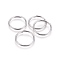 Tarnish Resistant 304 Stainless Steel Open Jump Rings, Stainless Steel Color, 12 Gauge, 25x2mm, Inner Diameter: 21mm, 120pcs/bag