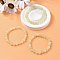 Natural New Jade Beaded Stretch Bracelets, Round, 2-1/8 inch(55mm), Bead: 8~9mm