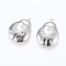 Tarnish Resistant 304 Stainless Steel Pendant Rhinestone Settings, Locket Pendants, Photo Frame Charms for Necklaces, Ladybug/Ladybird, Stainless Steel Color, 38.5x29x8mm, Hole: 2.5mm, Inner Size: 21x25mm, Fit for 1mm and 3mm Rhinestone