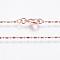 Eco-Friendly Rack Plating Brass Chain Necklaces, Ball Chain, Long-Lasting Plated, Nickel Free & Lead Free, Rose Gold, 17 inch(43.5cm), 1mm