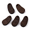 Natural Wenge Wood Pendants, Undyed, Bean Charms, Coconut Brown, 18.5x9.5x3.5mm, Hole: 1.8mm