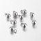 Tarnish Resistant Original Color Ball Charms 304 Stainless Steel Round Pendants, 9x6mm, Hole: 2mm