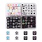 160Pcs 4 Styles Craft Style Acrylic Beads, Cube, Mixed Color, 6x6x6mm, Hole: 3mm, 40pcs/style