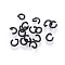 304 Stainless Steel Jump Rings, Open Jump Rings, Electrophoresis Black, 5x1mm, about 3mm inner diameter