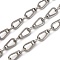 304 Stainless Steel Teardrop Link Chains, Unwelded, Stainless Steel Color, 13.5x7.5x1.5mm