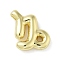 Brass Beads, Cadmium Free & Nickel Free & Lead Free, Twelve Constellations, Real 18K Gold Plated, Capricorn, 21x20x5.5mm, Hole: 3.5x2mm