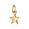 201 Stainless Steel Charms, Star, Golden, 7x5.5x1mm, Hole: 2~2.5mm