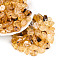 Transparent Acrylic Beads, Mixed Shapes, Two Tone, Goldenrod, 10~14.5x7~11x4.5~6mm, Hole: 1.4mm, about 50pcs/20g