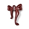 Alloy Rhinestone Pendants with Enamel, Bowknot, Dark Red, 24x16.5x5mm, Hole: 1.4mm