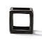 PVD Vacuum Plating 304 Stainless Steel Pendants, Cube Charms, Black, 21x21x21mm, Inner Diameter: 15.5x15.5mm