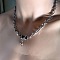 Gothic Style 304 Stainless Steel Pendant Necklaces for Men, Stainless Steel Color, Cross, 17.72 inch(45cm)