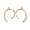 Ion Plating(IP) 304 Stainless Steel Pendants, Real 18K Gold Plated, 27x22.5x2mm, Hole: 1.6mm