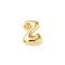 Brass Pendants, Cadmium Free & Nickel Free & Lead Free, Real 18K Gold Plated, Letter Z, 23x17x7mm, Hole: 3x3mm
