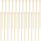 Beebeecraft 1 Box 100Pcs 45mm Jewelry Pins 18K Gold Plated Open Eye Head Pins Findings for Jewellery Making Earring Necklace Beading DIY Craft Hole 1.8mm