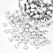 Glass Flat Back Rhinestone Cabochons, Back Plated, Faceted Half Round, Jet Metallic Silver, SS20, 4.6~4.8x2mm, about 1440pcs/bag