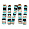 Translucent Resin & Walnut Wood Big Pendants, with Gold Foil, Rectangle Charm, Turquoise, 51.5x7.5x3mm, Hole: 1.8mm