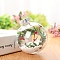 Transparent Plastic Fillable Ball Pendants Decorations, with Rattan inside, Christmas Tree Hanging Ornament, Clear, 60mm
