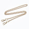Bag Chains Straps, Iron Curb Link Chains, with Alloy Swivel Clasps, for Bag Replacement Accessories, Light Gold, 1190x7mm