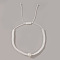 Minimalist Adjustable Polyester Cord Braided Bracelets, Imitation Pearl Bead Jewelry for Women, White, Inner Diameter: 11 inch(28cm)