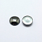 Non-Magnetic Synthetic Hematite Cabochons, Half Round/Dome, Gray, Dark Gray, 15x4mm