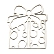 Non-Tarnish Christmas 201 Stainless Steel Pendants, Laser Cut, Gift Box Charm, Stainless Steel Color, 25x22x1mm, Hole: 2.5x2mm