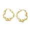 Rack Plating Brass Hoop Earrings for Women, Lead Free & Cadmium Free, Long-Lasting Plated, Real 18K Gold Plated, 28x25x5mm