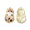 Alloy Enamel Pendants, Light Gold, Cat, Sandy Brown, 25x14x2.3mm, Hole: 1.6mm