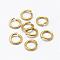Brass Open Jump Rings, Nickel Free, Raw(Unplated), 18 Gauge, 5x1mm, Inner Diameter: 3mm