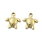 304 Stainless Steel Pendants, Ion Plating(IP), Sea Animals, Tortoise, 20.5x17.5x4.5mm, Hole: 2.5mm