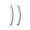 Non-Tarnish 304 Stainless Steel Tube Beads, Stainless Steel Color, 25x2mm, Hole: 1.5mm