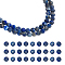 NBEADS 2 Strands About 362 Pcs Natural Lapis Lazuli Beads, 2mm Faceted Round Stone Beads Loose Gemstone Beads Spacer Beads for DIY Crafts Necklace Bracelet Jewelry Making