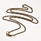 Iron Necklace Making, Twisted Curb Chain, with Alloy Lobster Clasp, Antique Bronze, 24.64 inch