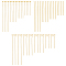 DIY Jewelry Making Findings Kits, Including 64Pcs 4 Styles  Brass Eye Pins & 64Pcs 4 Styles  Brass Ball Head Pins & 64Pcs 4 Styles Brass Flat Head Pins, Cadmium Free & Lead Free, Real 18K Gold Plated, 16pcs/style