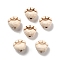 Crackle Opaque Acrylic Beads, Imitation Turquoise, Paw Print, Blanched Almond, 11x12x9.5mm, Hole: 1.8mm
