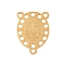 304 Stainless Steel Chandelier Component Links, Miraculous Medal Virgin, Golden, 20x15x1mm, Hole: 1.6mm