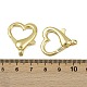 Сердце латуни омаров коготь застежками KK-I358-018G-3