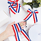 Полиэстер Grosgrain ленты SRIB-WH0009-02B-2