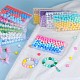 80шт 4 стильных круглых силиконовых фокусных бусины SIL-SZ0001-22I-6