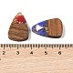 Подвески из смолы и дерева WOOD-S061-02J-3