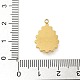 Подвески из нержавеющей стали 304 со стразами STAS-I322-27G-04-4
