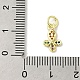 Латунные микро проложить кубического циркония подвески KK-M283-20G-02-3