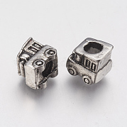 Ионное покрытие (IP) 304 нержавеющая сталь европейские бусины STAS-J022-110AS