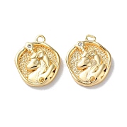Латунные микро проложить кубического циркония подвески KK-F867-18G