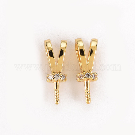 Латунная микропаве из прозрачного кубического циркония KK-S356-270-NF-1