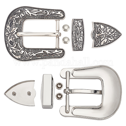 Комплекты пряжек из сплава ремня FIND-WH0111-299-1