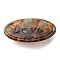 Oval with Word Love Resin Alligator Hair Clips, with Iron Findings, Hair Accessories for Girls, Saddle Brown, 23x46x11mm